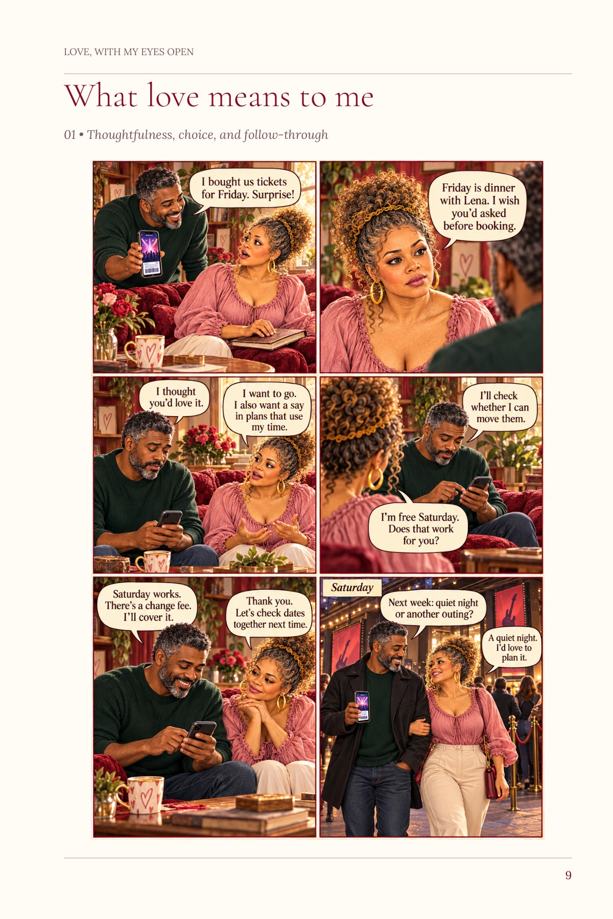 Love, With My Eyes Open — Comic: What love means to me