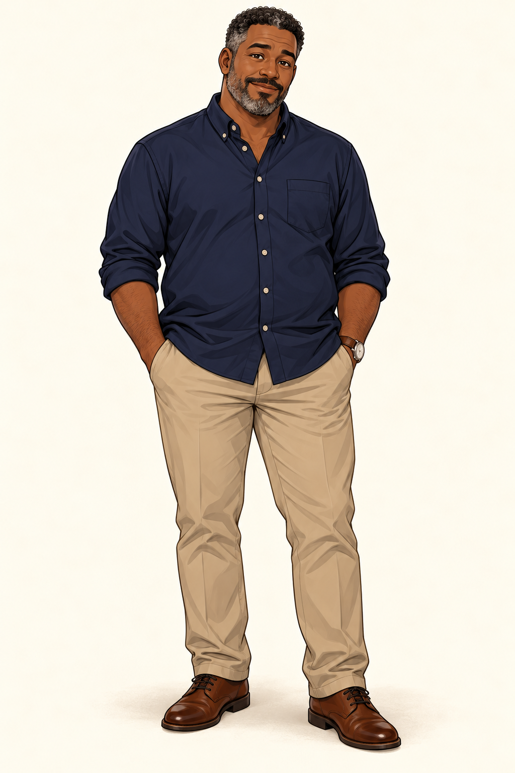 Full-body portrait of Maven’s father