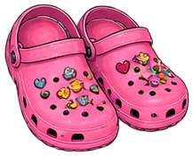 Pink clogs